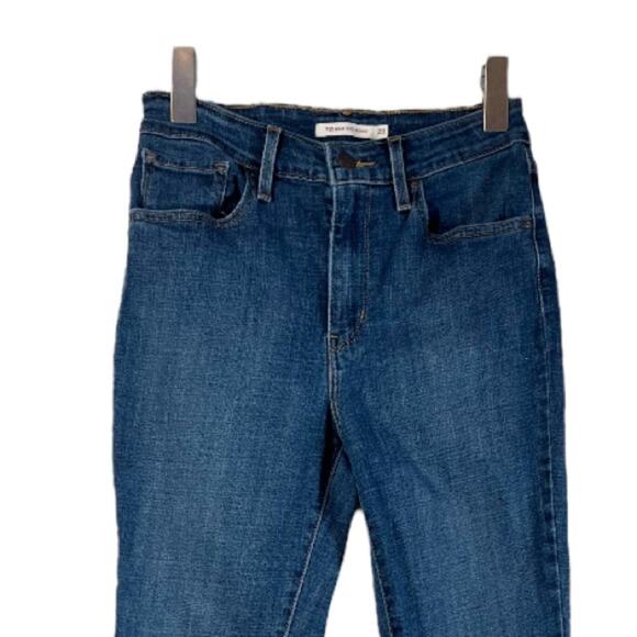 Levi’s 721 High Rise Skinny Ankle Jeans Stretch Dark Wash Women's Size 28x30 - Picture 3 of 7